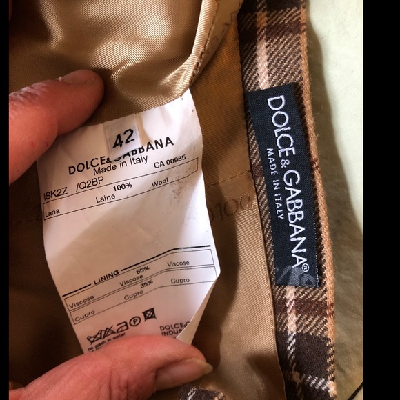 Dolce & Gabanna plaid lined long skirt - Picture 6 of 12